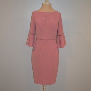 Adrianna Papell Rose Pink Sheath Dress